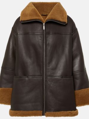 Кожаная куртка TotÊme коричневая
