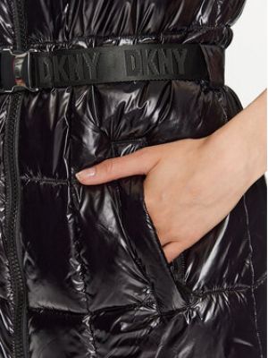 Черная демисезонная куртка Dkny
