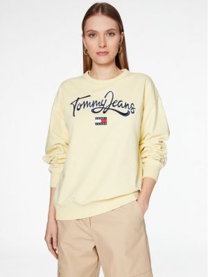 Bluză cu croială lejeră Tommy Jeans galben