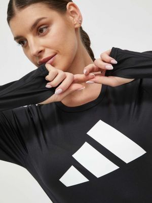 Блуза с дълъг ръкав Adidas Performance черно