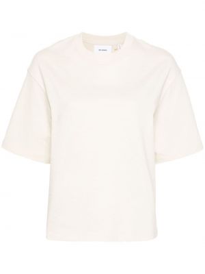 Bavlnené tričko s potlačou Axel Arigato béžová