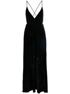 Βελούδινη μάξι φόρεμα Ulla Johnson μαύρο