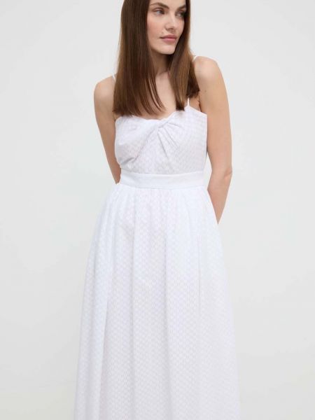 Midi haljina Karl Lagerfeld bijela