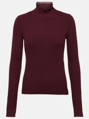Sweter wełniany Chloã© fioletowy