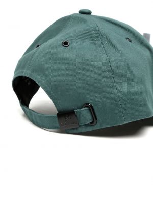 Haftowana czapka z daszkiem w zebrę Ps Paul Smith zielona