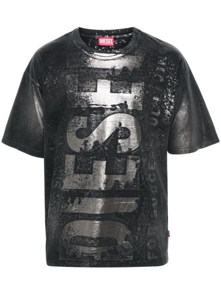 T-shirt Diesel sort