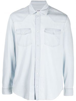Bavlněná džínová košile Dondup modrá
