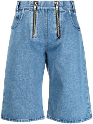 Shorts di jeans con cerniera Gmbh blu