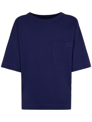 Kokvilnas lina t-krekls Lemaire violets