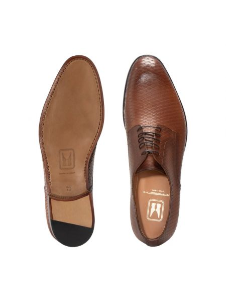 Zapatos derby de cuero Moreschi marrón