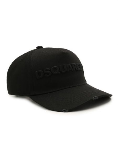 Хлопковая кепка Dsquared2 черная