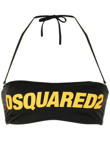 Top con estampado Dsquared2 negro