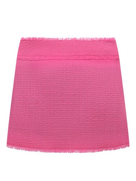Шерстяная юбка Dolce & Gabbana розовая