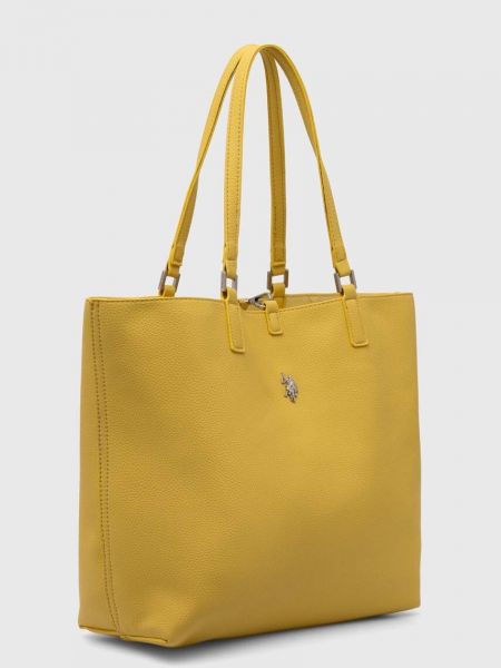 Двостороння сумка шопер U.s. Polo Assn. жовта