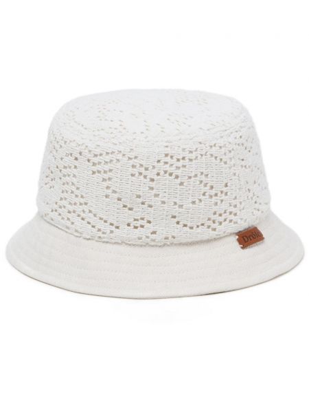 Bavlněný klobouk Drôle De Monsieur bílý