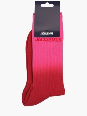 Bavlnené ponožky Jacquemus červená