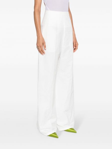 Pantaloni di lino Sportmax bianco