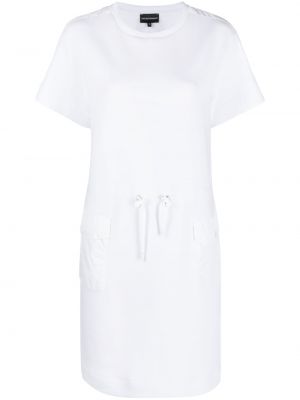 Μini φόρεμα Emporio Armani λευκό