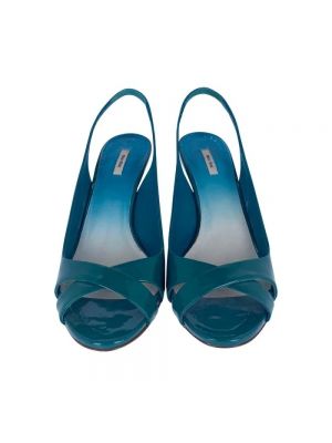 Sandały Miu Miu Pre-owned niebieskie