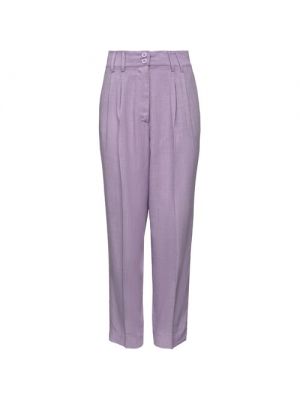 Прямые брюки Love Moschino фиолетовые