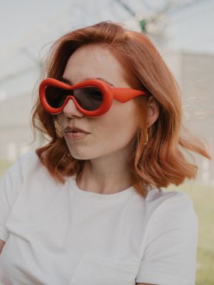 Okulary przeciwsłoneczne Veyrey czerwone