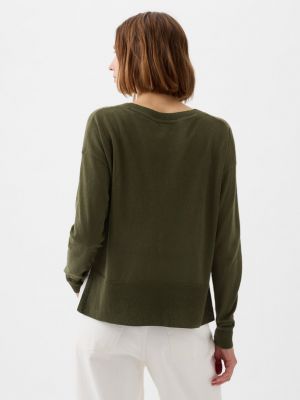Laza szabású pulóver Gap zöld
