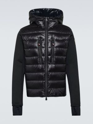 Pernata hoodie s kapuljačom Moncler Grenoble crna