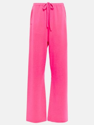 Kašmírové teplákové nohavice Extreme Cashmere ružová
