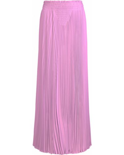 Плиссированная длинная юбка Valentino Розовая