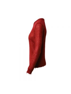 Sudadera con cuello redondo de tela jersey de cuello redondo de lana mohair Gucci Vintage rojo