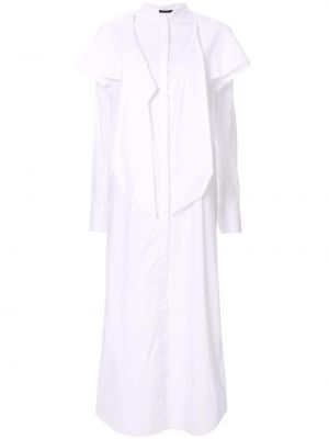 Biała sukienka drapowana Haider Ackermann