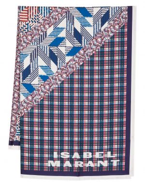 Копринен шал с принт Isabel Marant