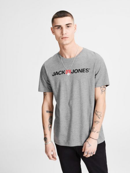T-shirt Jack & Jones grau