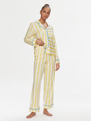 Priliehavé pyžamo Dkny žltá