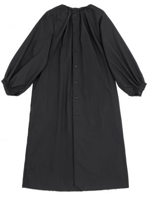 Βαμβακερός μίντι φόρεμα Mm6 Maison Margiela μαύρο