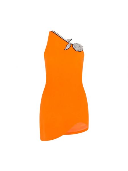 Sukienka mini David Koma pomarańczowa