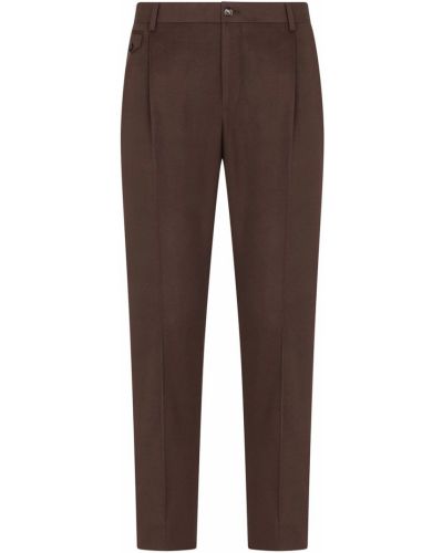Pantalones rectos Dolce & Gabbana marrón