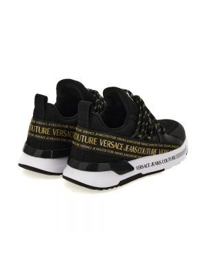 Dzianinowe sneakersy Versace Jeans Couture czarne