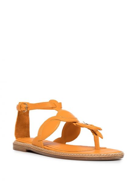 Sandales en cuir tressées Ulla Johnson orange