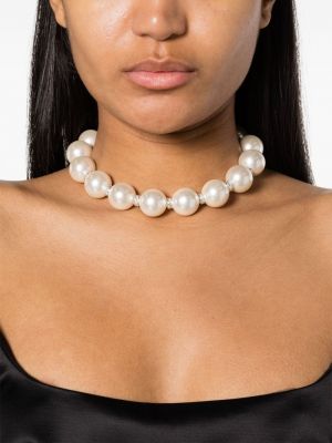 Náhrdelník s perlami Atu Body Couture bílý