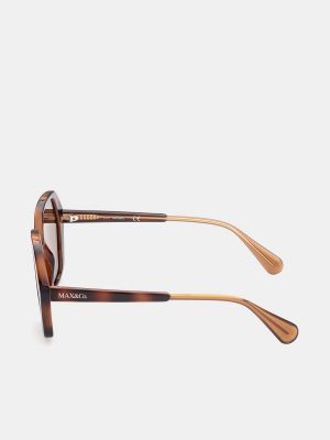 Очки солнцезащитные с геометрическим узором Max&co коричневые