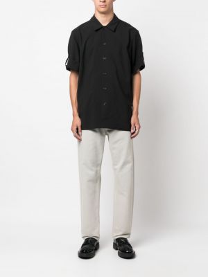 Košile s knoflíky Helmut Lang černá