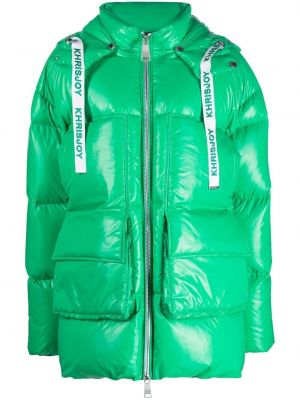 Палто с принт Khrisjoy зелено