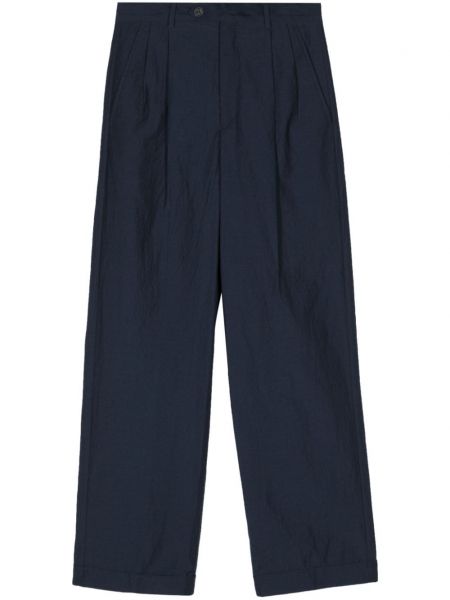 Плисирани прав панталон A.p.c. синьо