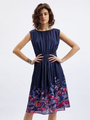 Sukienka w kwiatki Orsay niebieska