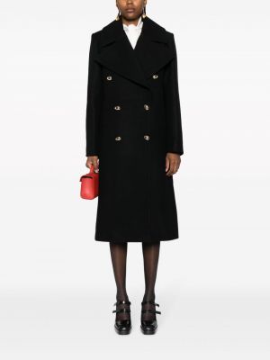 Vlněný kabát Nina Ricci černý