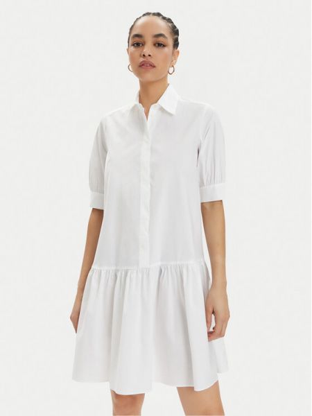 Priliehavé košeľové šaty Marella biela