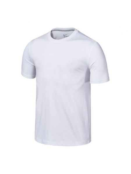 Белая спортивная футболка с коротким рукавом с круглым вырезом Nike