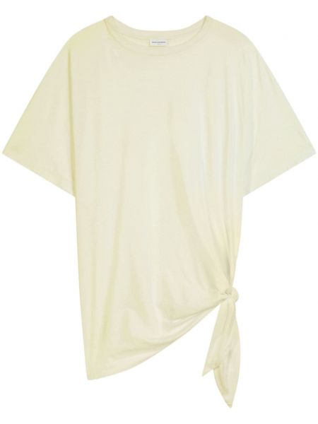 Βαμβακερή μπλούζα Dries Van Noten κίτρινο