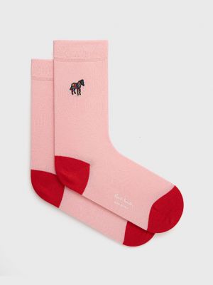 Чорапи Paul Smith розово